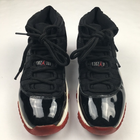 Vintage 2001 Air Jordan 11 Retro XI Playoff Bred 6.5 Basketball Sneakers Jordans - Picture 4 of 12